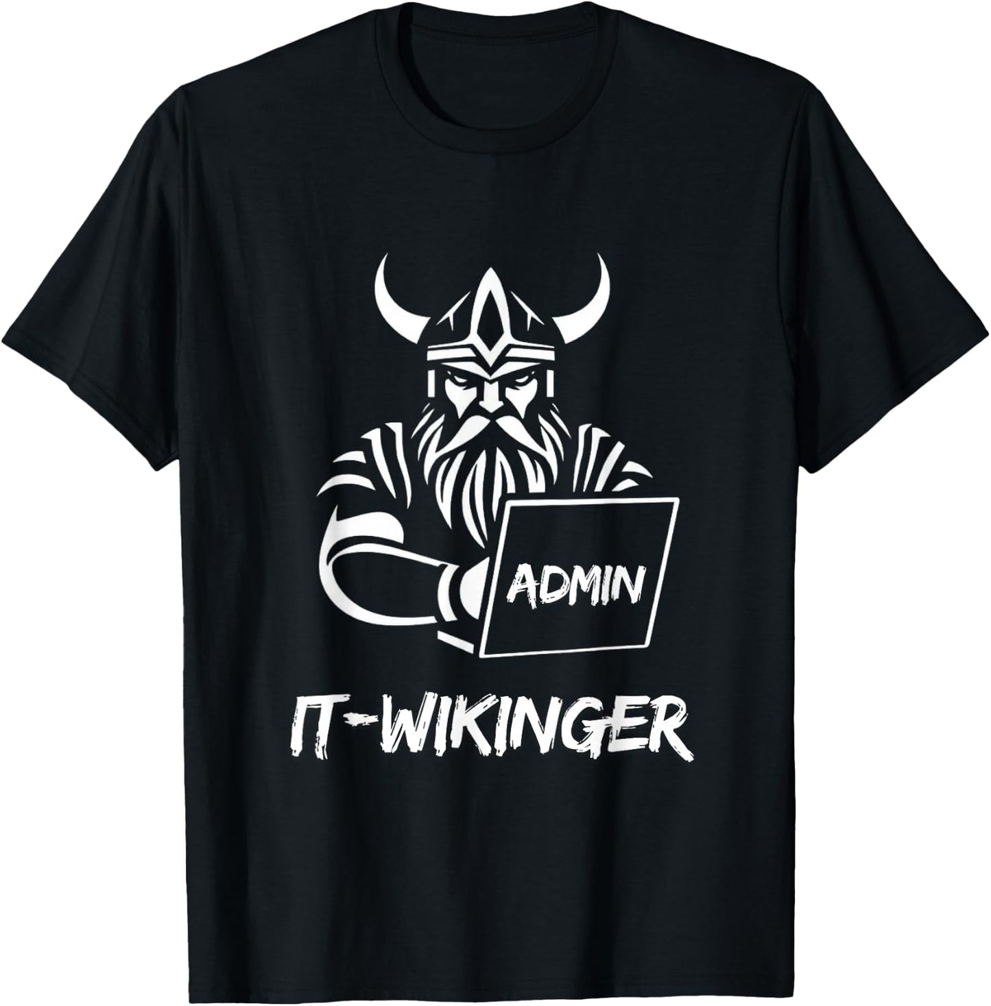IT-Wikinger IT Viking , black T-Shirt - T-Shirt | Black