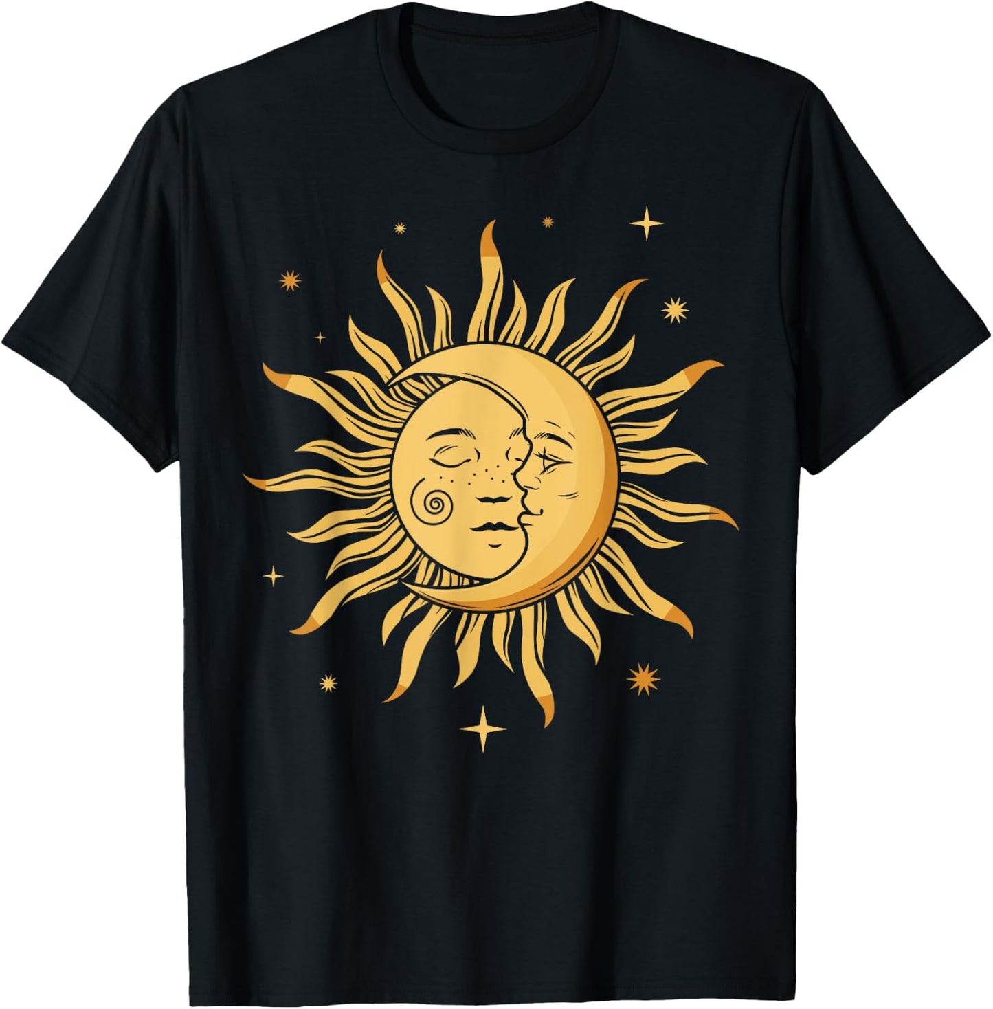 Astronomie Retro Sterne Sonne Mond Planeten Astrophile T-Shirt - T-Shirt | Black
