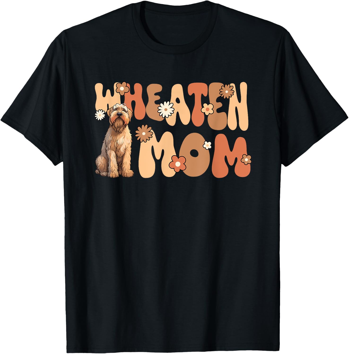 Irish Soft Coated Wheaten Terrier World's Best Wheaten Mom T-Shirt - T-Shirt | Black