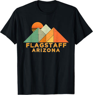 Retro Vintage Flagstaff Shirt T-Shirt - T-Shirt | Black