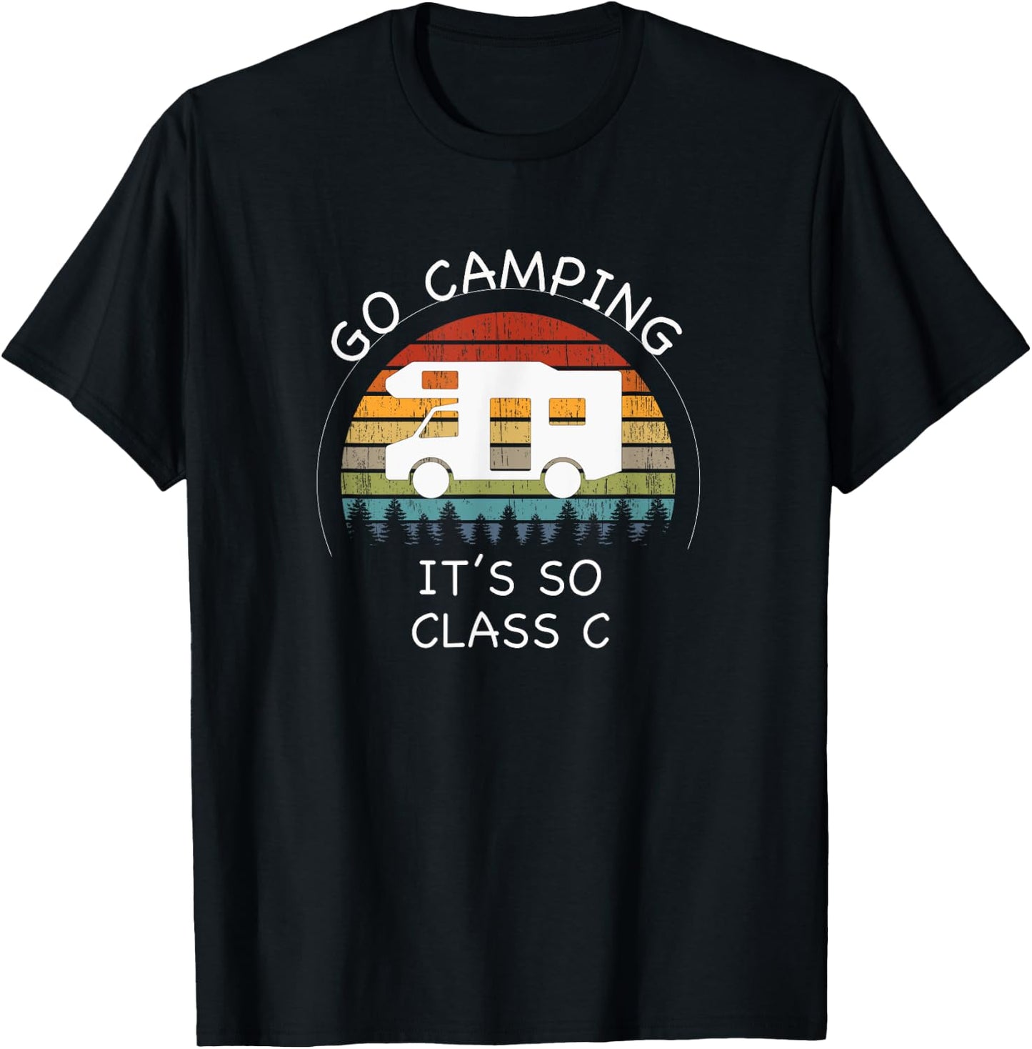 Funny Class C RV Camping T-Shirt - T-Shirt | Black