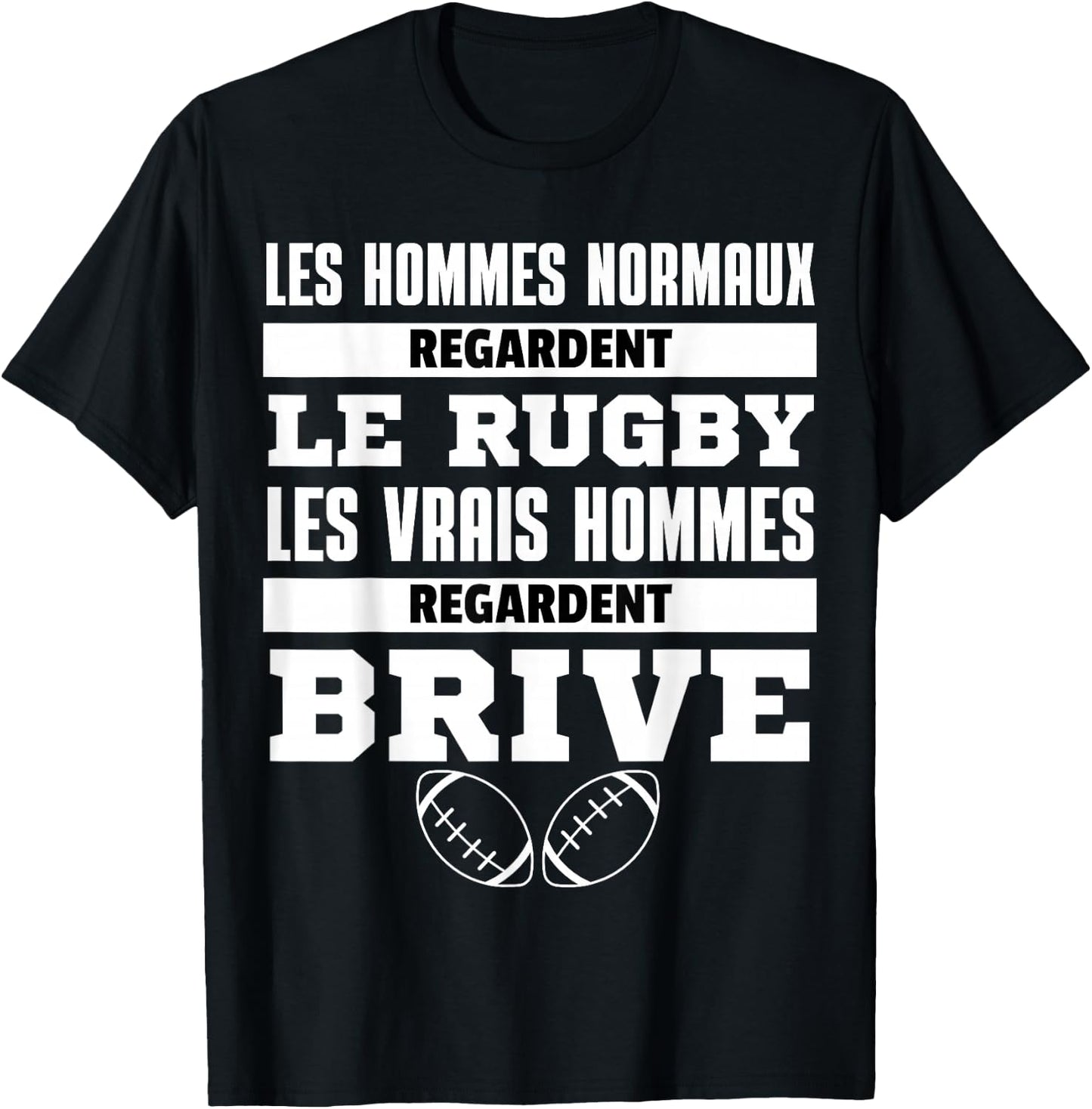 Supporter Rugby Brive Gift Humour T-Shirt - T-Shirt | Black