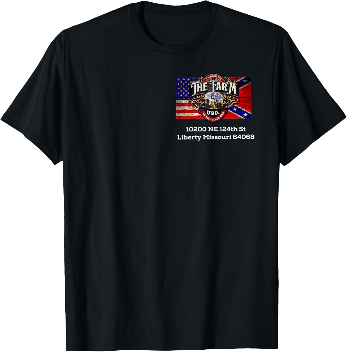 Stronger Than Cotton The Farm Honky Tonk Liberty Missouri T-Shirt - T-Shirt | Black