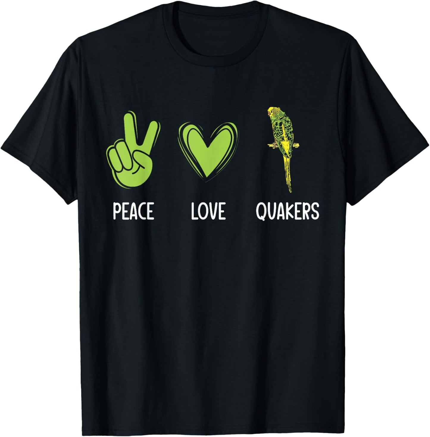 Quaker Parrot Mom Quaker Parrot Green Quaker Parrot T-Shirt - T-Shirt | Black