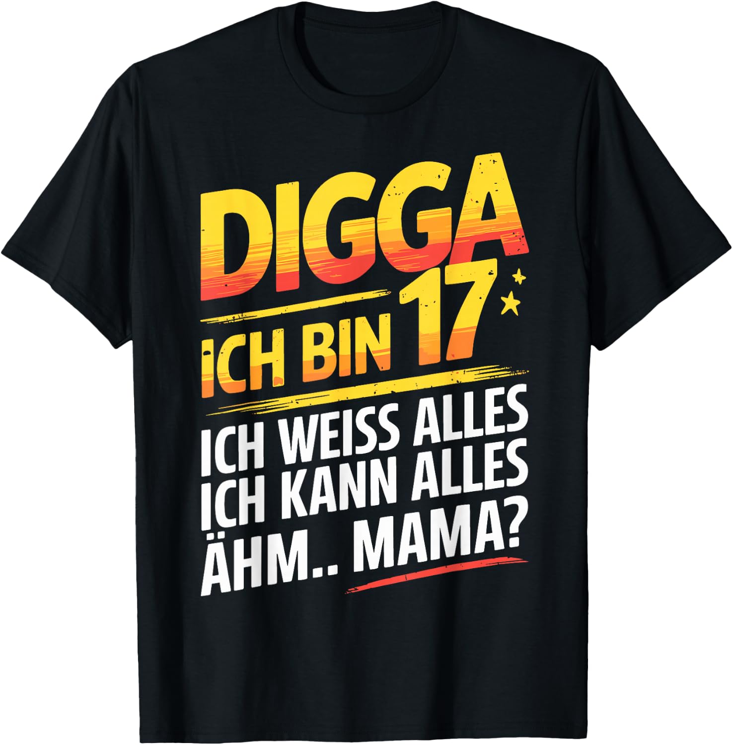 17th Birthday Boy Girl 17 Years 2008 Funny Gift , black T-Shirt - T-Shirt | Black