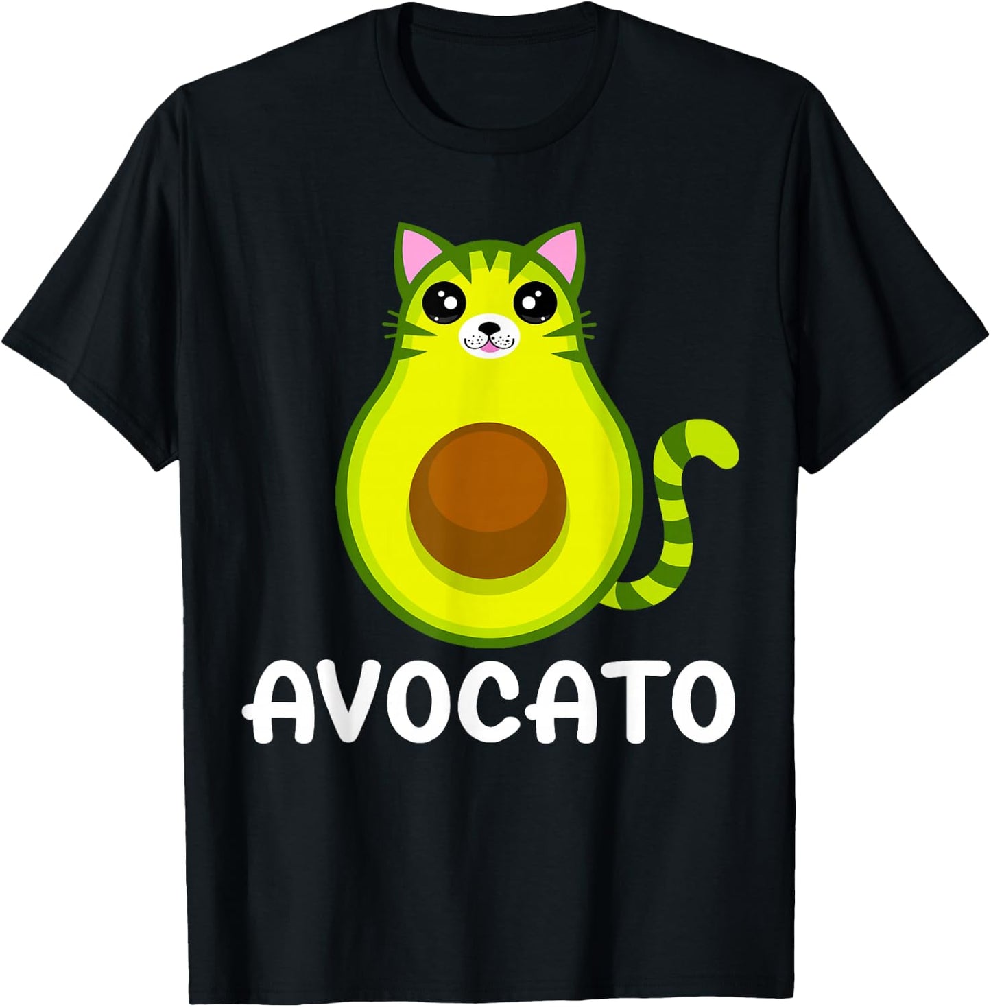 Avogato Avocado Avocato Funny Cat Lover Cat Dad Cat Mother , black T-Shirt - T-Shirt | Black