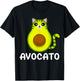 Avogato Avocado Avocato Funny Cat Lover Cat Dad Cat Mother , black T-Shirt - T-Shirt | Black
