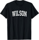 Wilson North Carolina NC Vintage Athletic Sports Design T-Shirt - T-Shirt | Black