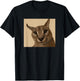 Big Floppa Meme Cat T-Shirt - T-Shirt | Black