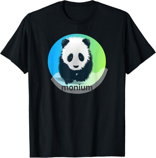 Funny Panda Monium is Pandemonium T-Shirt - T-Shirt | Black