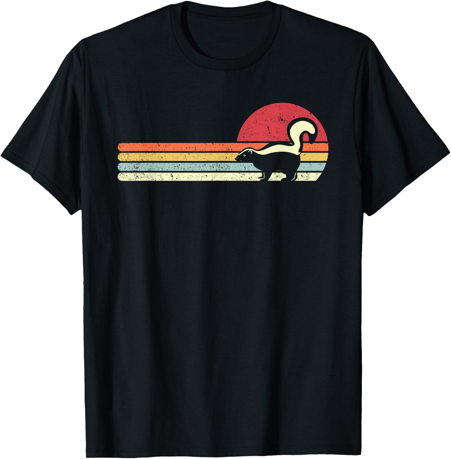 Skunk Shirt Vintage T-Shirt - T-Shirt | Black