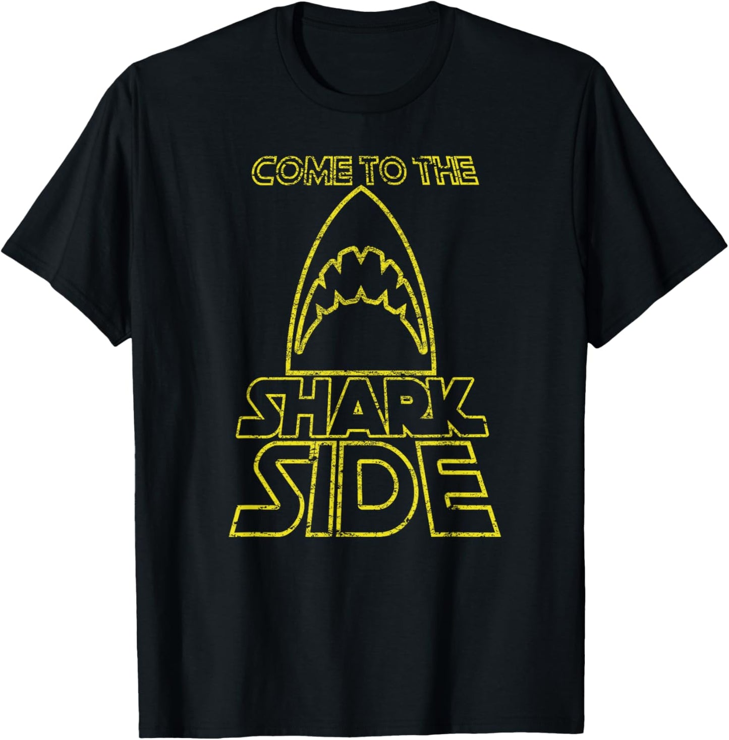 Come To The Shark Side Love Sharks Vintage Gift T-Shirt - T-Shirt | Black