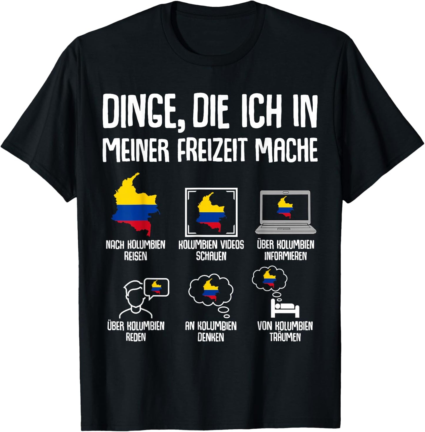 Kolumbien T-Shirt - T-Shirt | Black