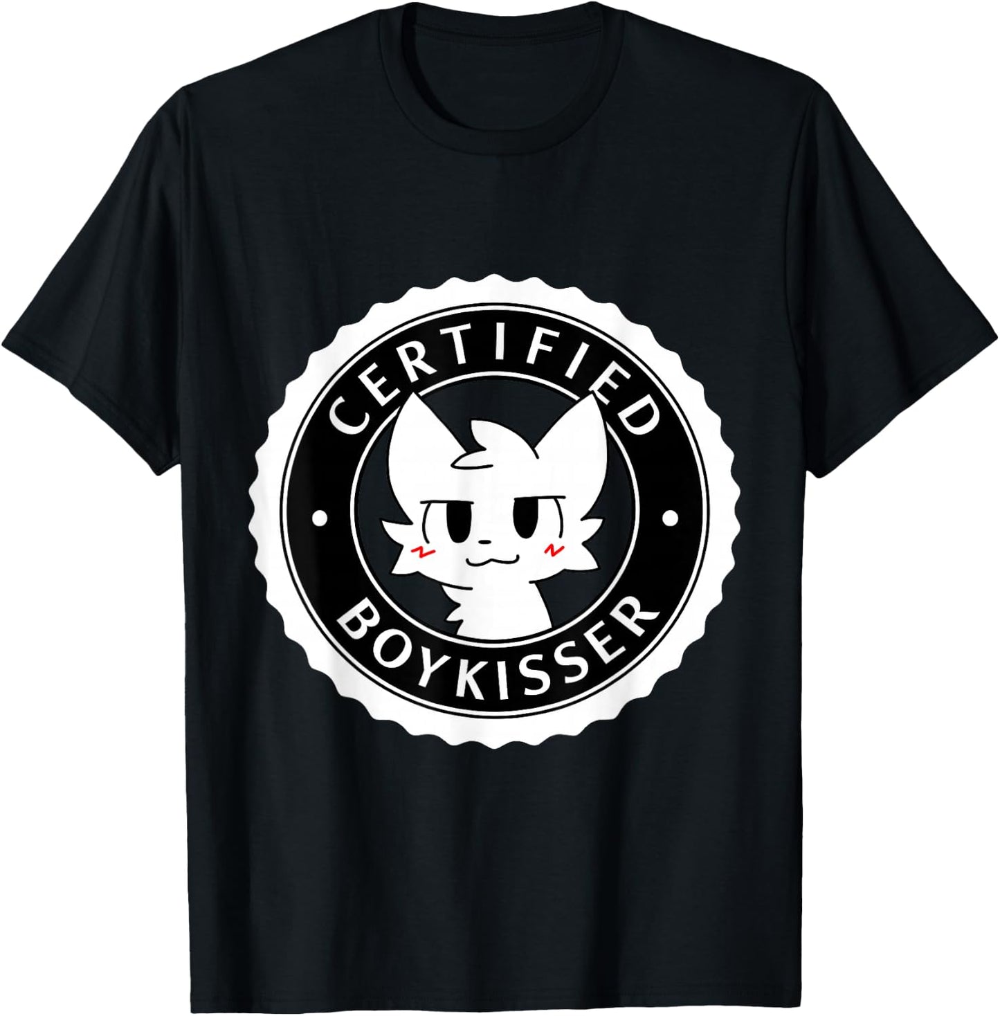 Boykisser Certified , black T-Shirt - T-Shirt | Black