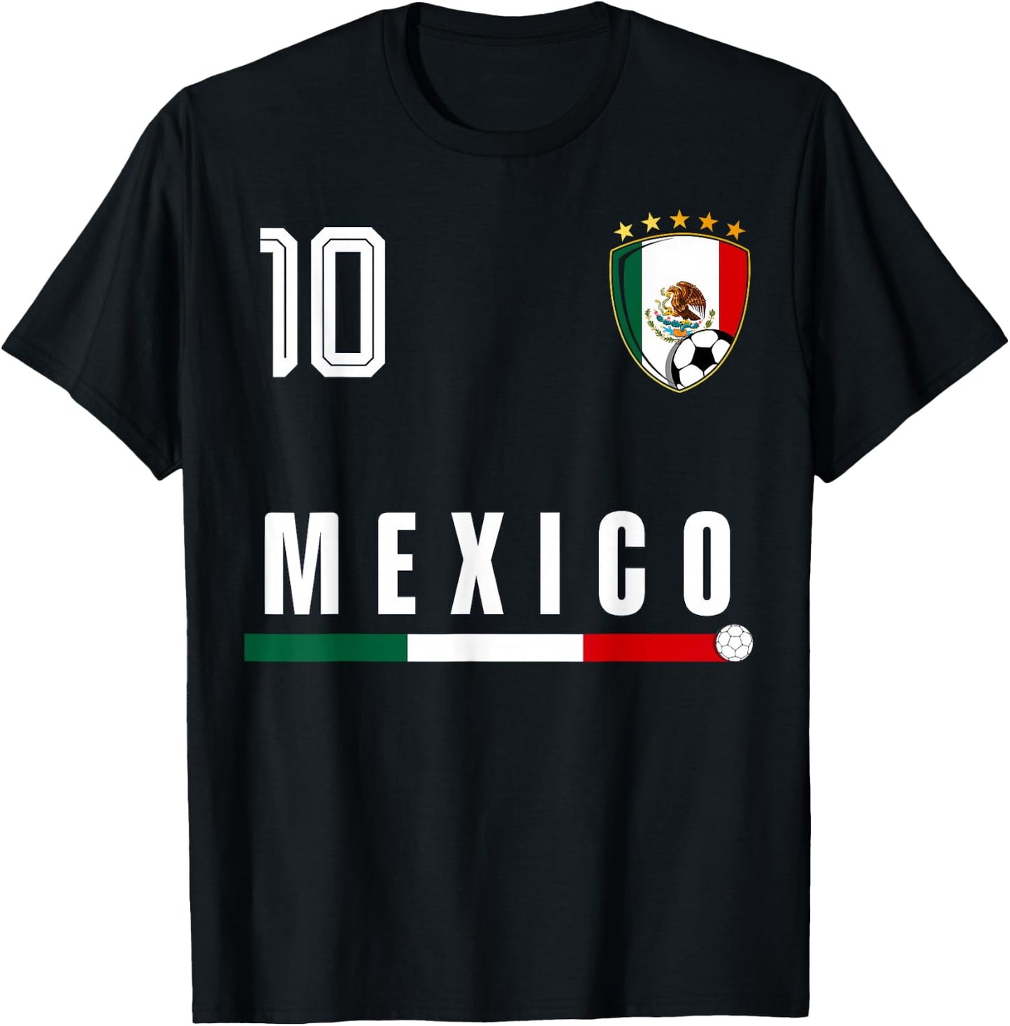 Mexico Flag Mexican Pride Lovers T-Shirt - T-Shirt | Black