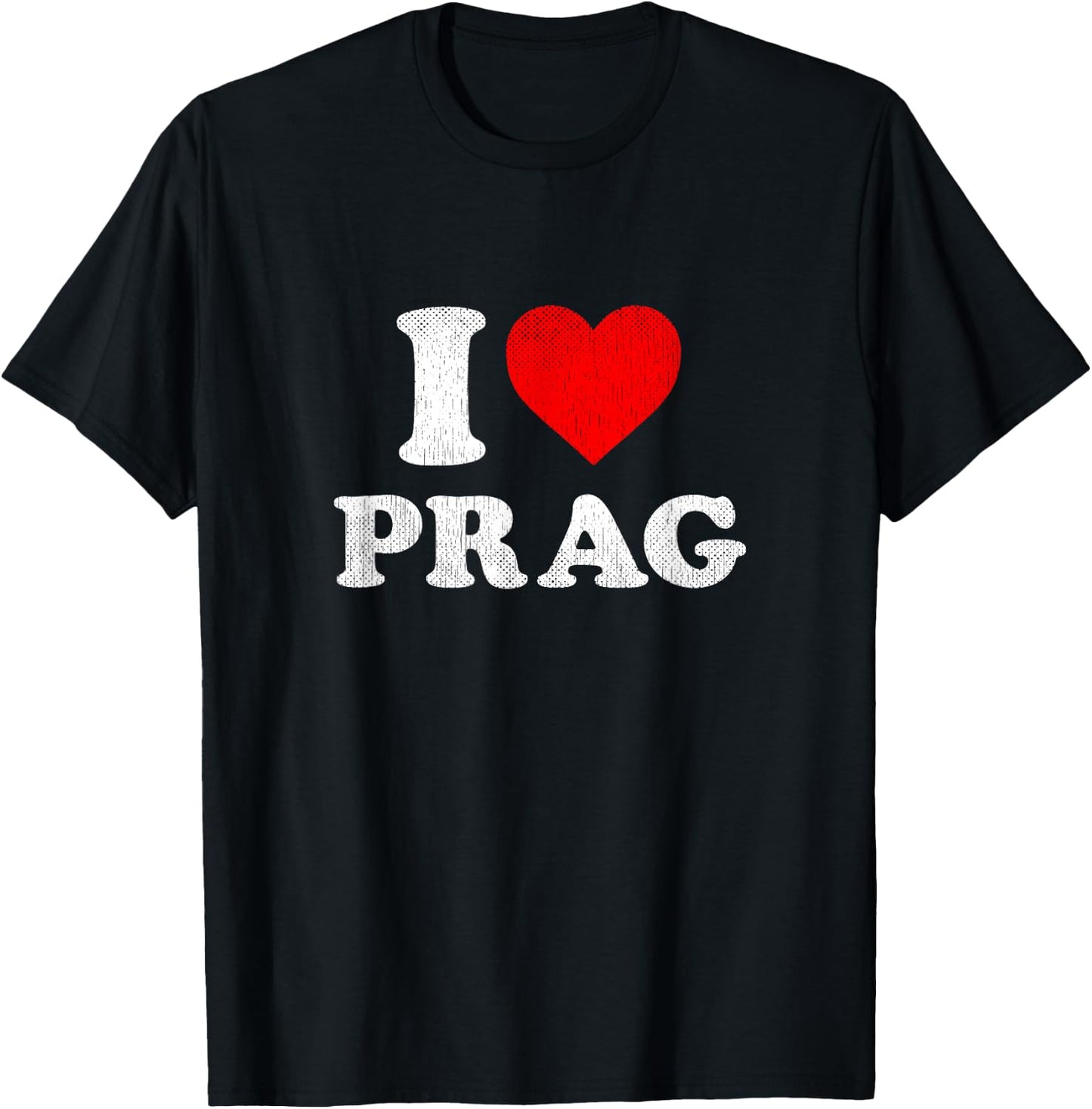Prag Souvenir I Love Prague T-Shirt - T-Shirt | Black