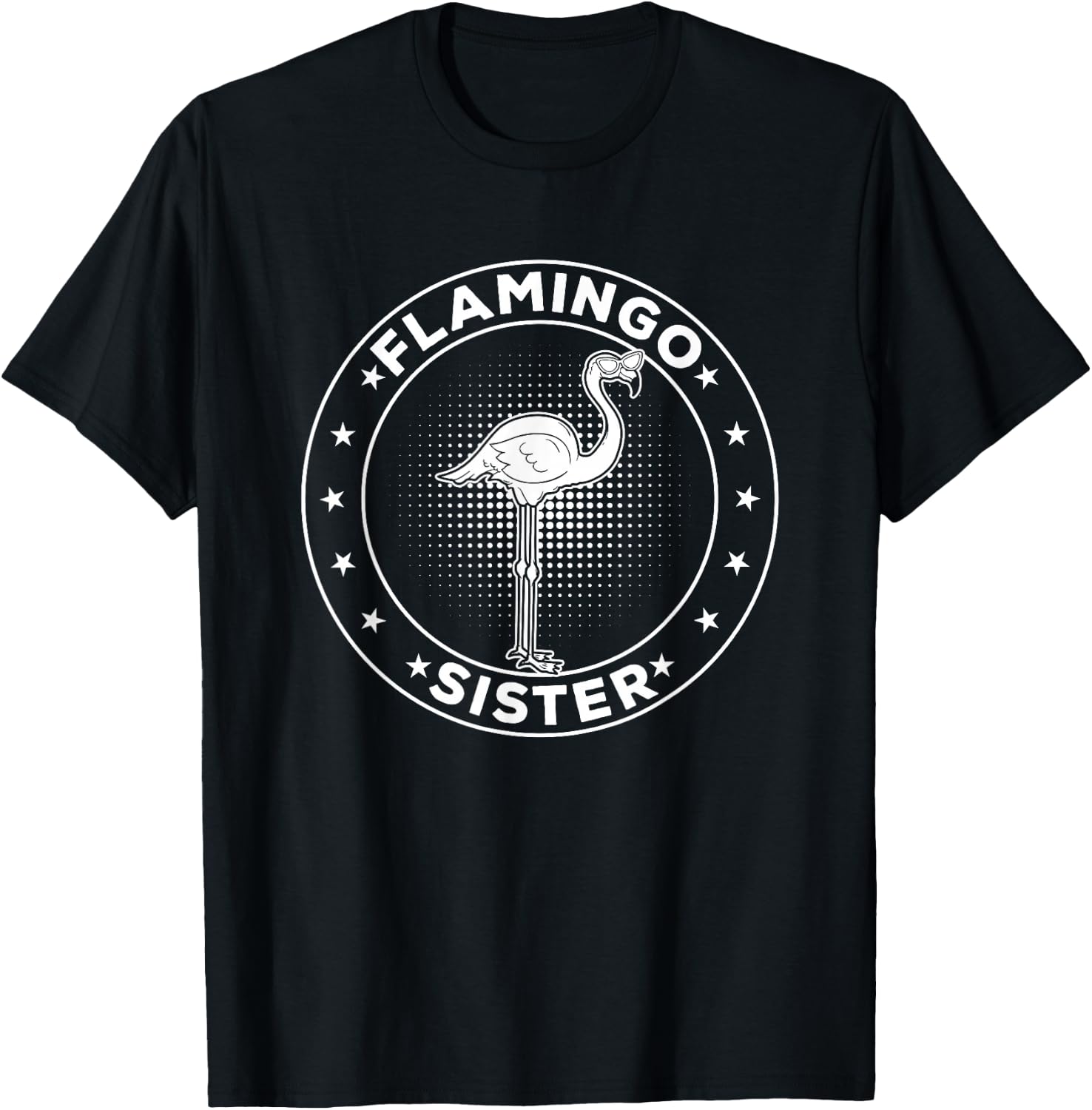 Pink Flamingo Sister Flamingo Bird Flamingo Sister T-Shirt - T-Shirt | Black