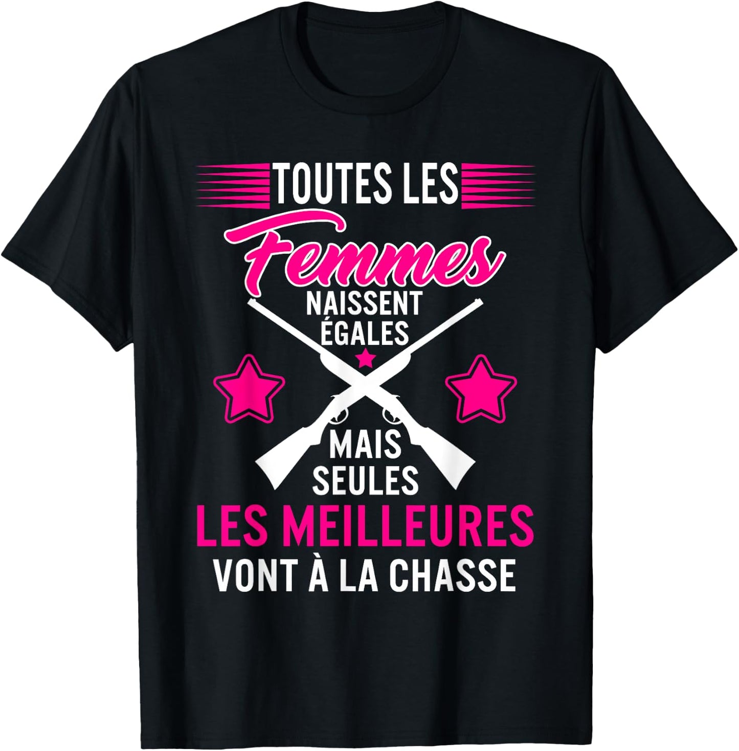 Women Hunter Best Go To Hunting Mother Girls , Black T-Shirt - T-Shirt | Black