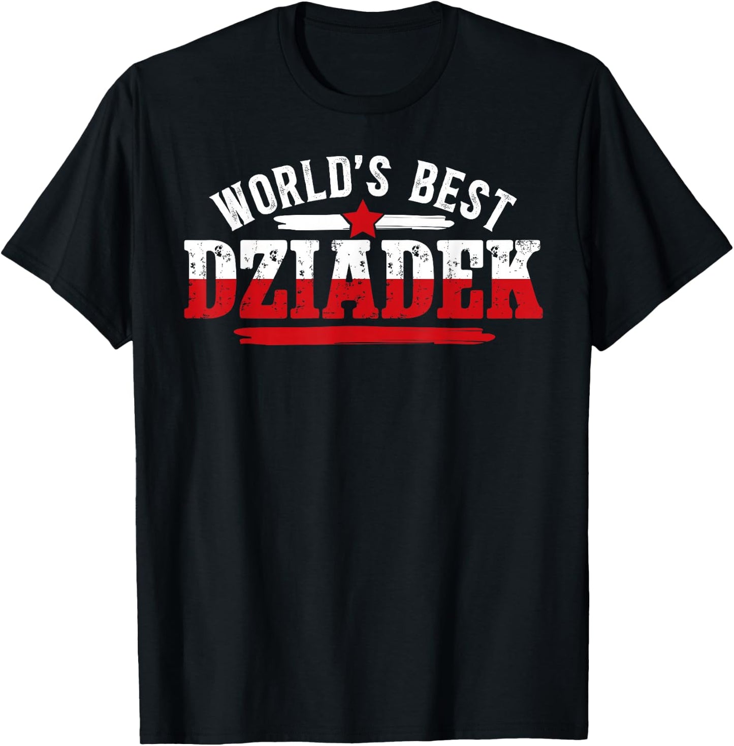 World's Best Dziadek Polish Grandpa Dziadek Grandfather T-Shirt - T-Shirt | Black