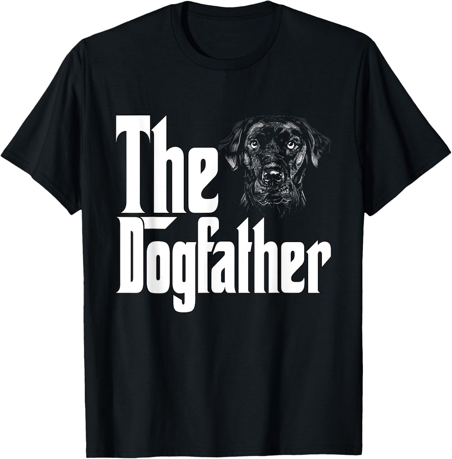 Labrador Retriever Dog Dad Dogfather Dogs Daddy Father Women T-Shirt - T-Shirt | Black