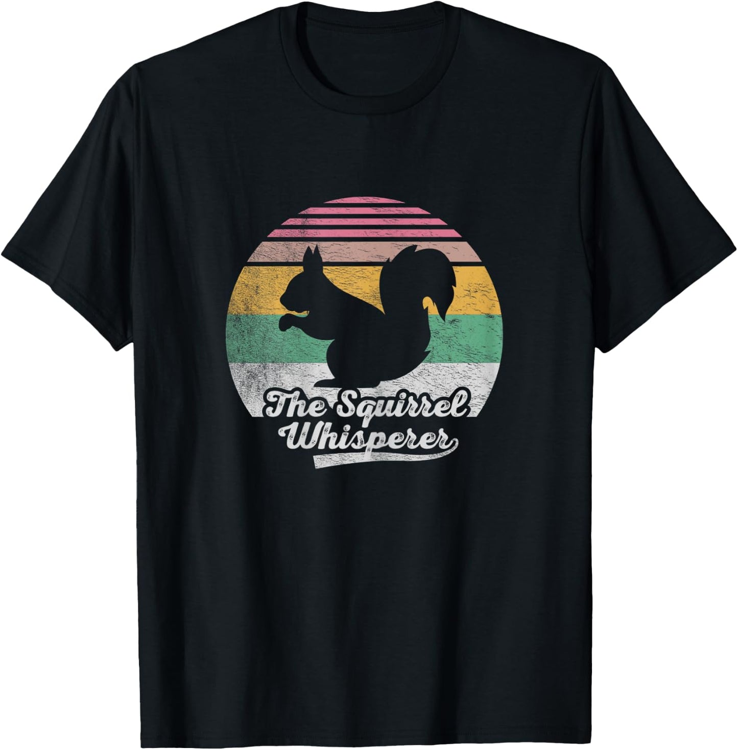 Retro Vintage Squirrel Lover Squirrel Whisperer T-Shirt - T-Shirt | Black