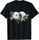Watercolor Panda T-Shirt - T-Shirt | Black