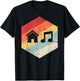 Vintage Retro House Music T-Shirt - T-Shirt | Black