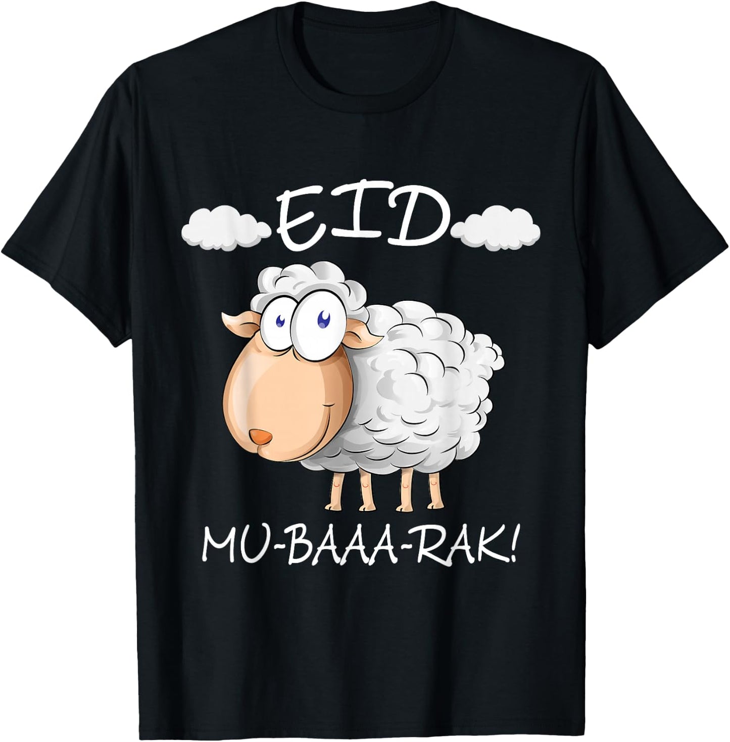 Eid Al-Adha Eid Mubarak Happy Eid Day Muslim eid 2025 kids T-Shirt - T-Shirt | Black