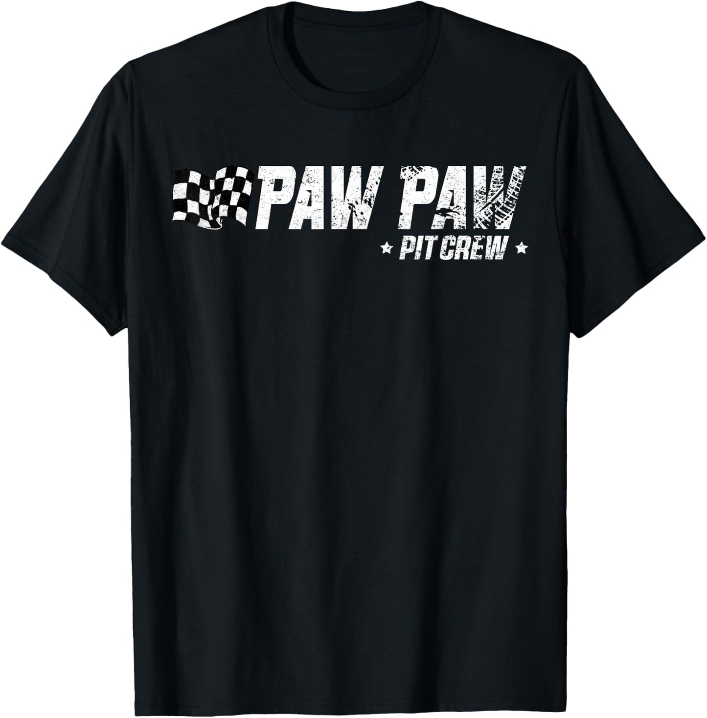 Paw Paw Pit Crew Race Car Birthday Family Racing T-Shirt - T-Shirt | Black