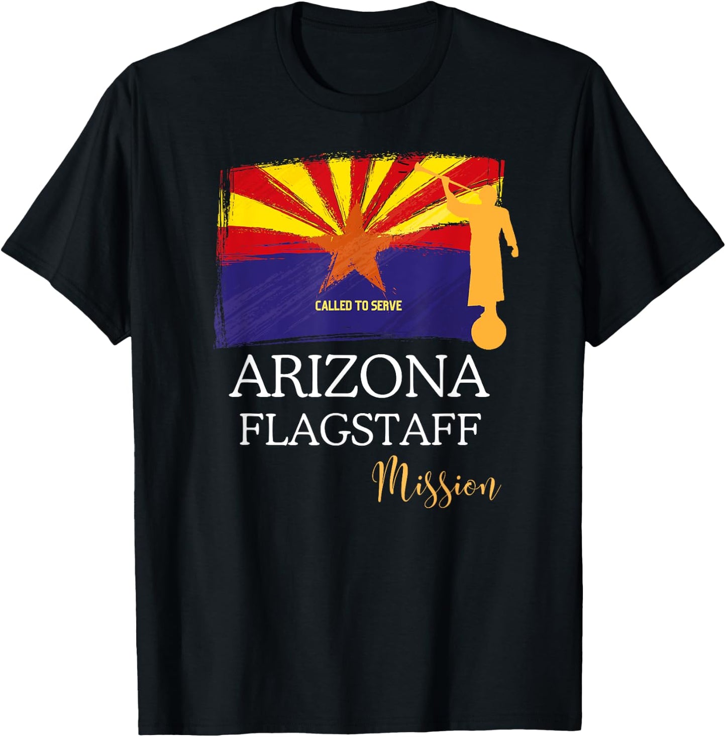 Arizona Flagstaff Mormon LDS Mission Missionary T-Shirt - T-Shirt | Black