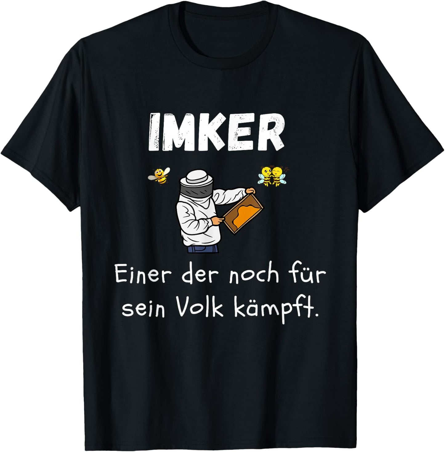 Funny & Funny Beekeeper Sayings Motif , black T-Shirt - T-Shirt | Black