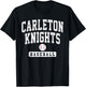 Carleton College Knights Baseball Arch Vintage Design Men T-Shirt - T-Shirt | Black