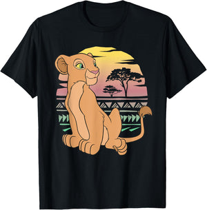 Disney The Lion King 90s Nala , Black, S T-Shirt - T-Shirt | Black