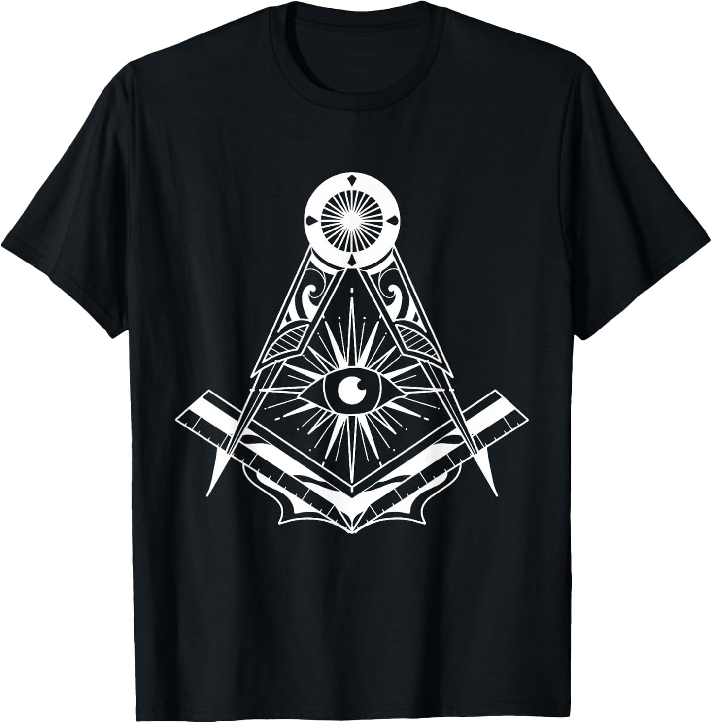 Freemason Emblem , Black, S T-Shirt - T-Shirt | Black