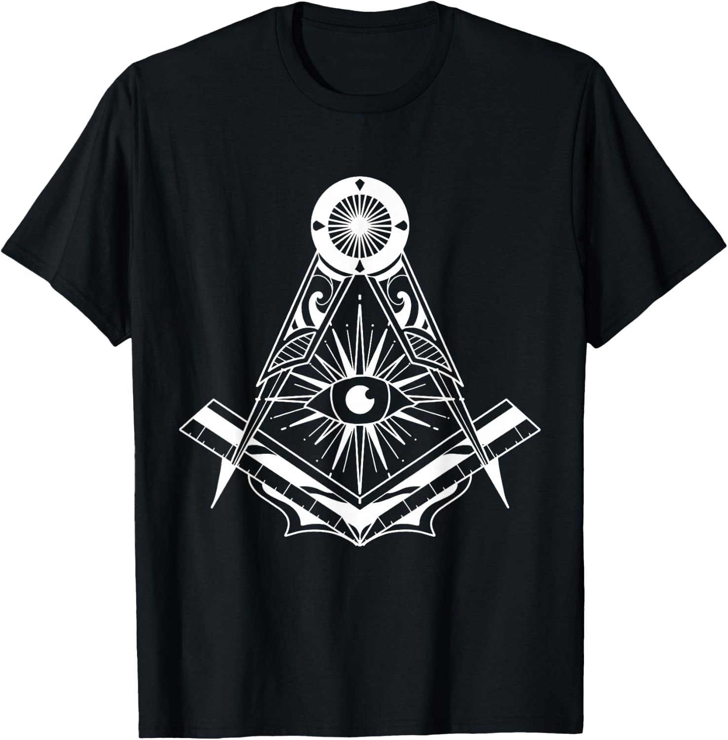 Freemason Emblem , Black, S T-Shirt - T-Shirt | Black