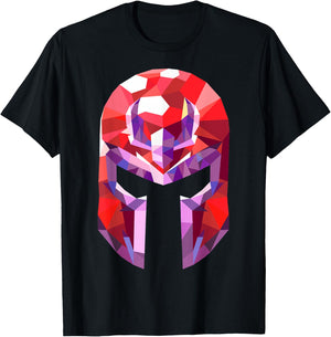 Marvel X-Men Magneto Geometric Prism Helmet Graphic T-Shirt - T-Shirt | Black