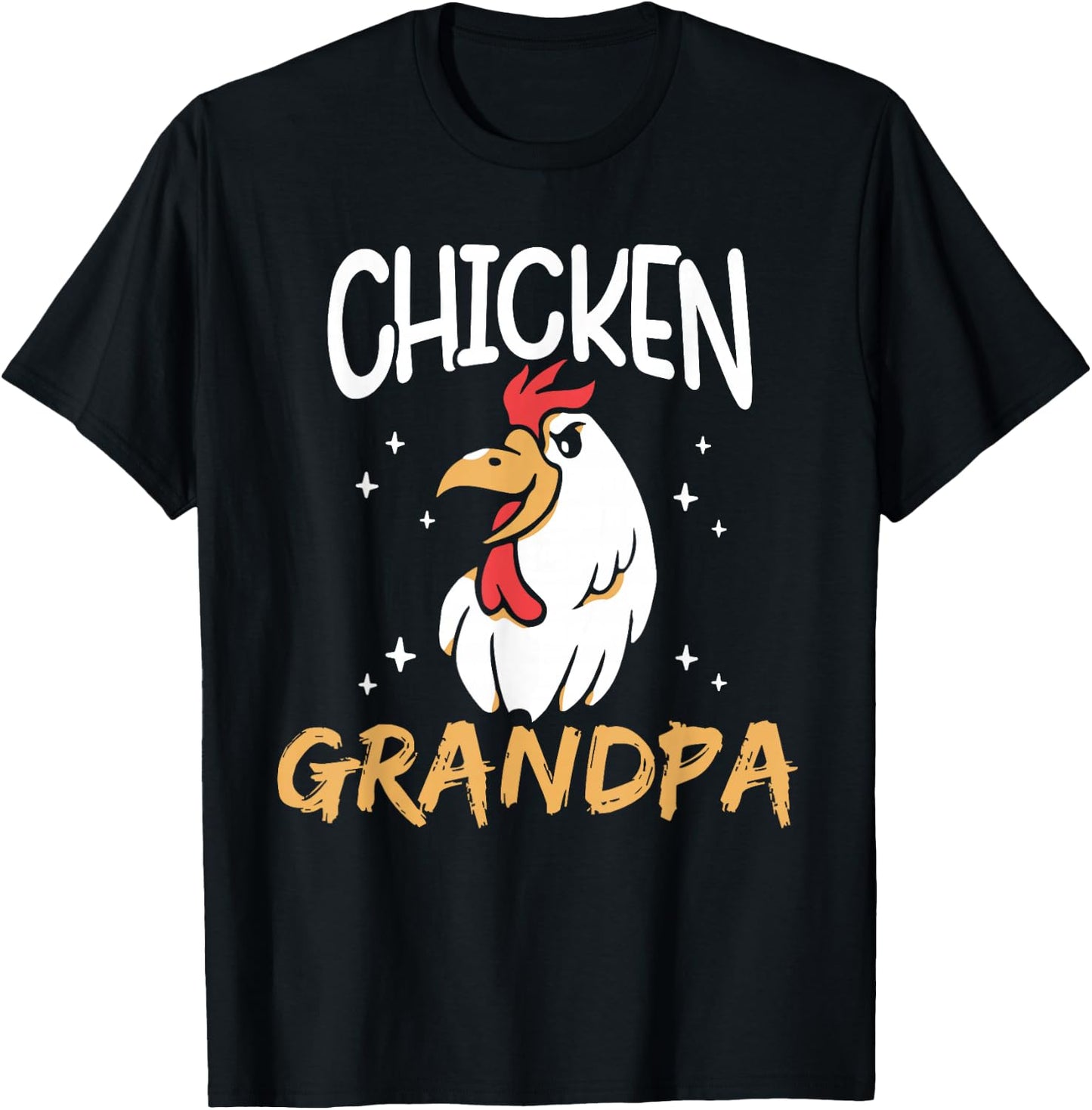 Chicken Grandpa Poultry Rooster Chickens Keeper Chicken T-Shirt - T-Shirt | Black