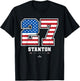 Giancarlo Stanton - US Flag Number T-Shirt - T-Shirt | Black