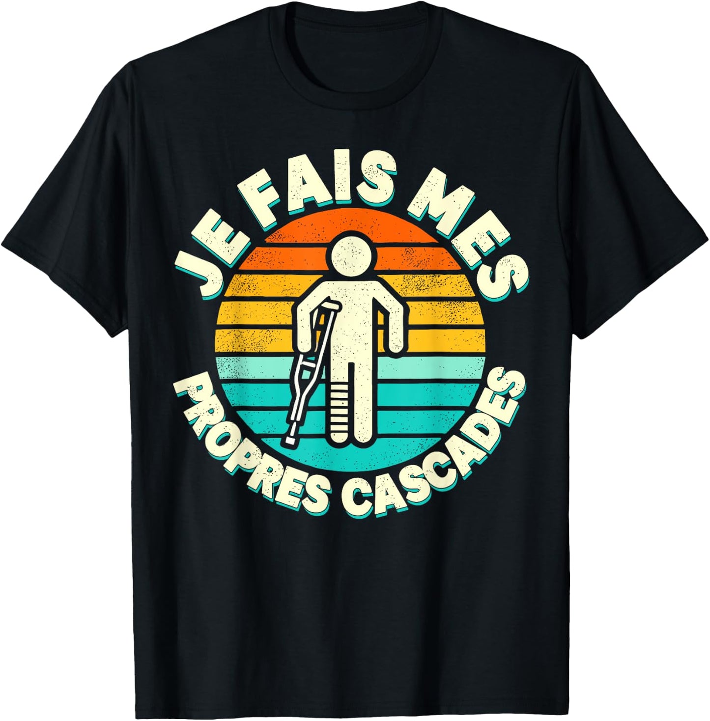 Je Fais Mes Opres Waterfalls Gift Get Well Well , Black, S T-Shirt - T-Shirt | Black