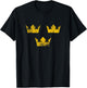 Sweden Sverige Ice Hockey Distressed Vintage , blue, s T-Shirt - T-Shirt | Black