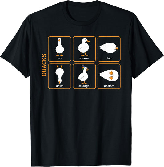 Quarks Particule d'oie Physique Mécanique Quantique Science Nerd T-Shirt - T-Shirt | Black