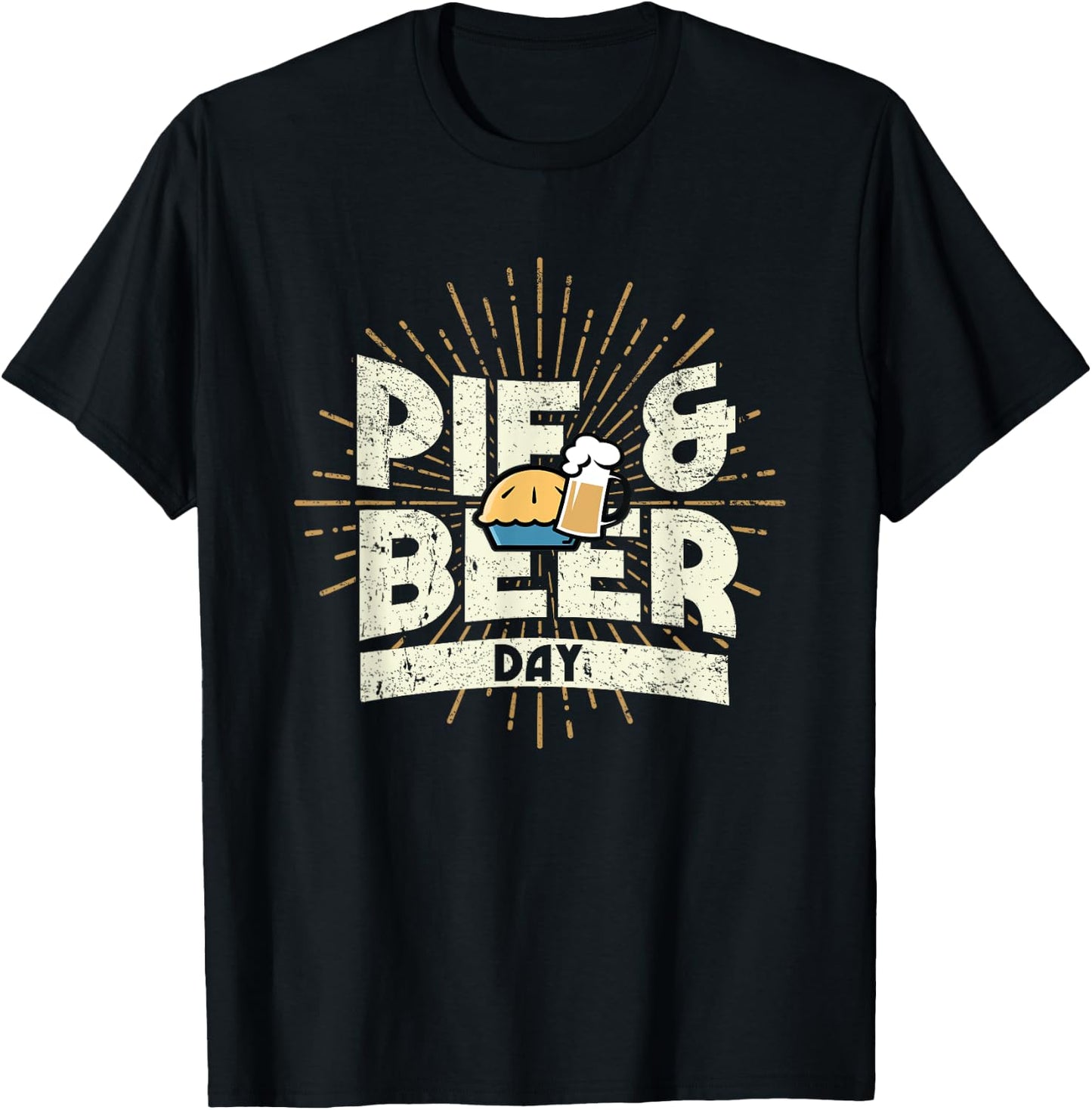 Pioneer Day Pie and Beer Day Utah Funny T-Shirt - T-Shirt | Black