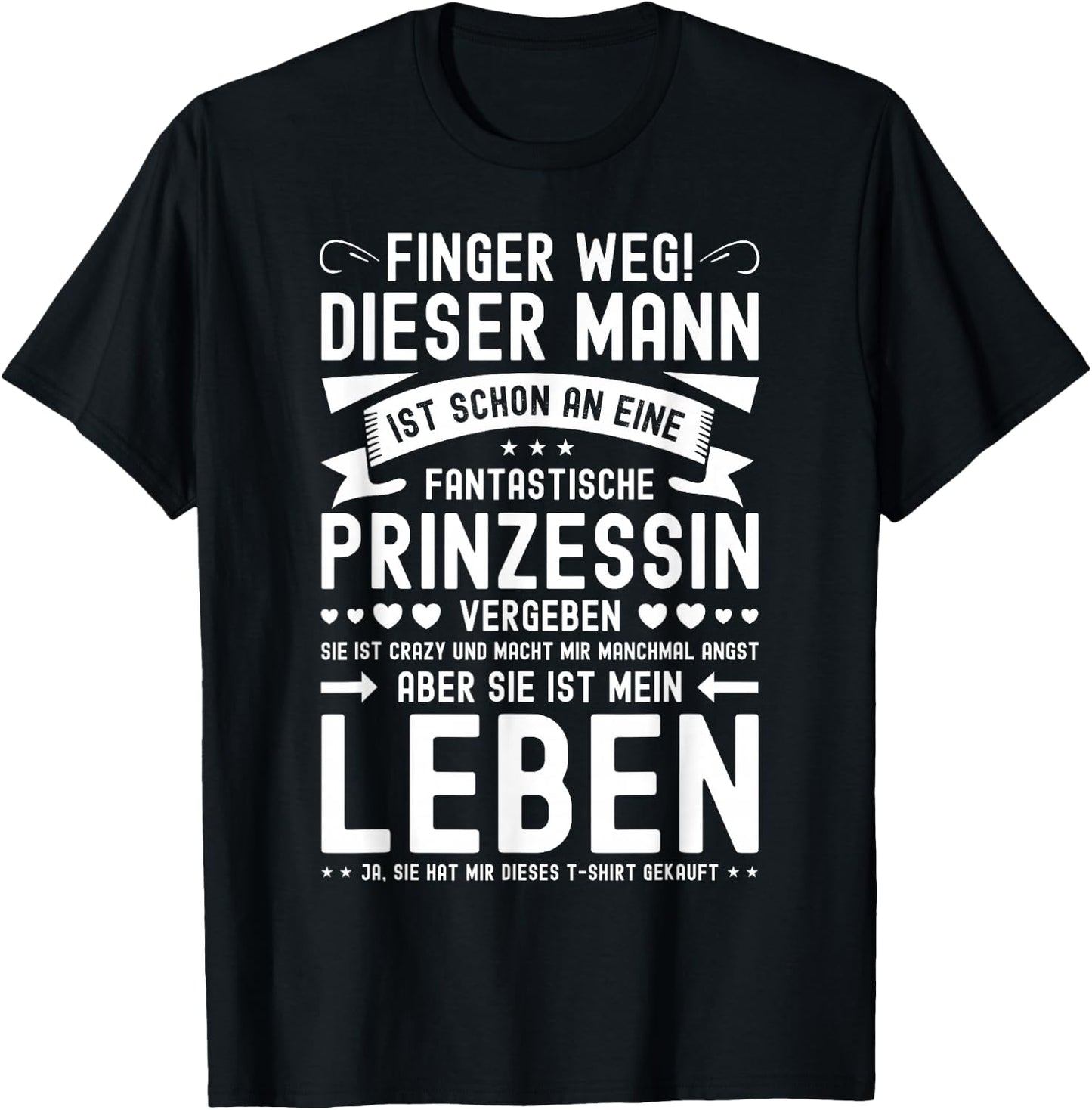 Finger Weg Dieser Mann Ist Vergeben - Partner Mann , black T-Shirt - T-Shirt | Black