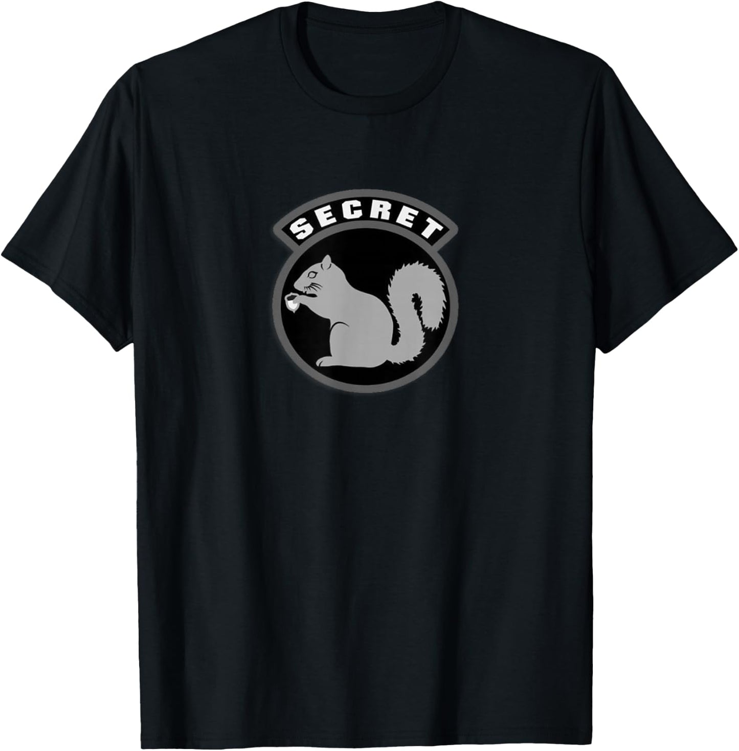 Secret Squirrel Military Intelligence USAF Patch T-Shirt - T-Shirt | Black