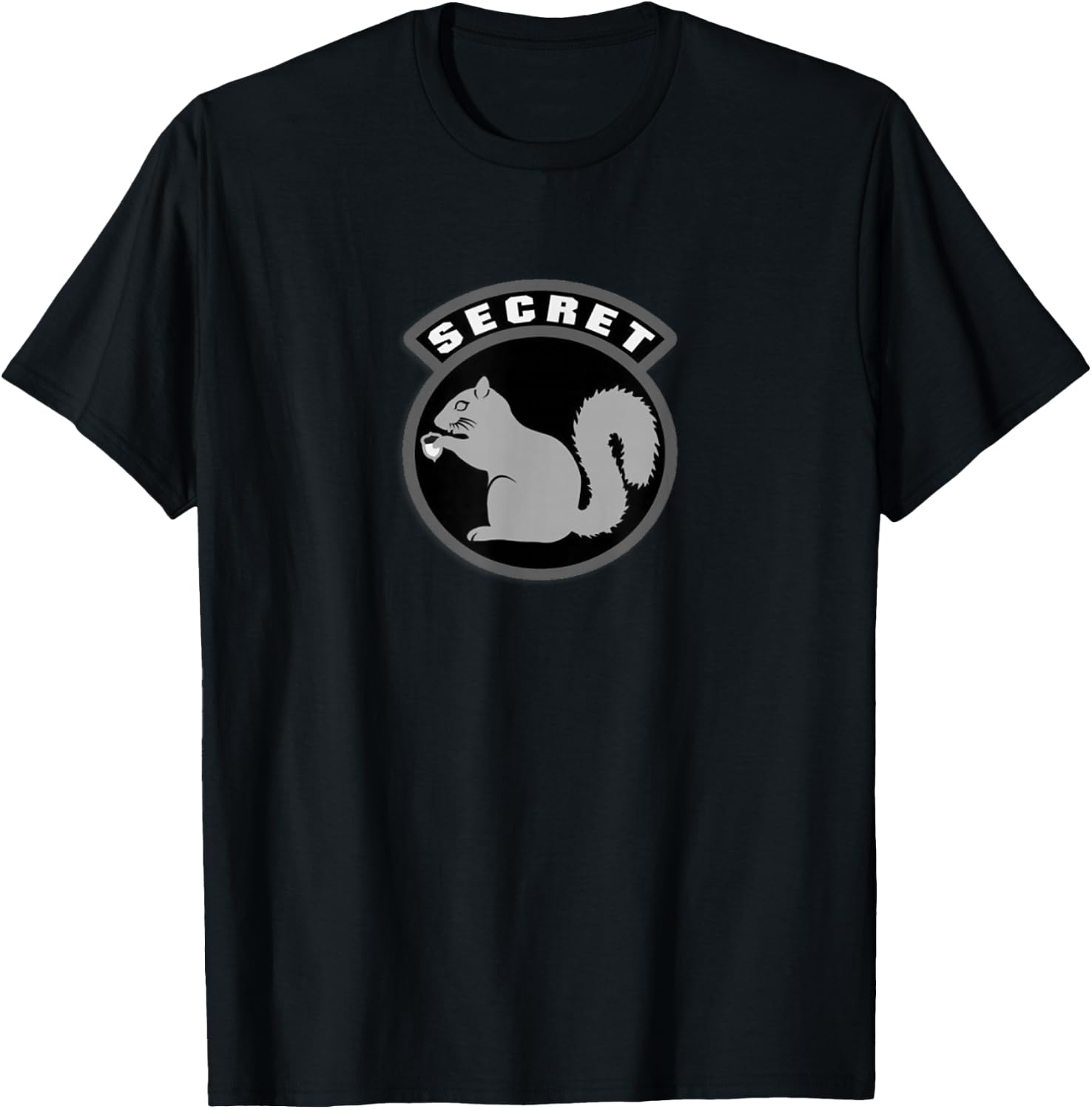 Secret Squirrel Military Intelligence USAF Patch T-Shirt - T-Shirt | Black