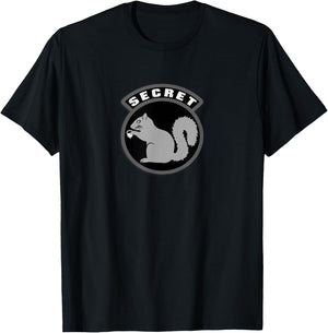 Secret Squirrel Military Intelligence USAF Patch T-Shirt - T-Shirt | Black