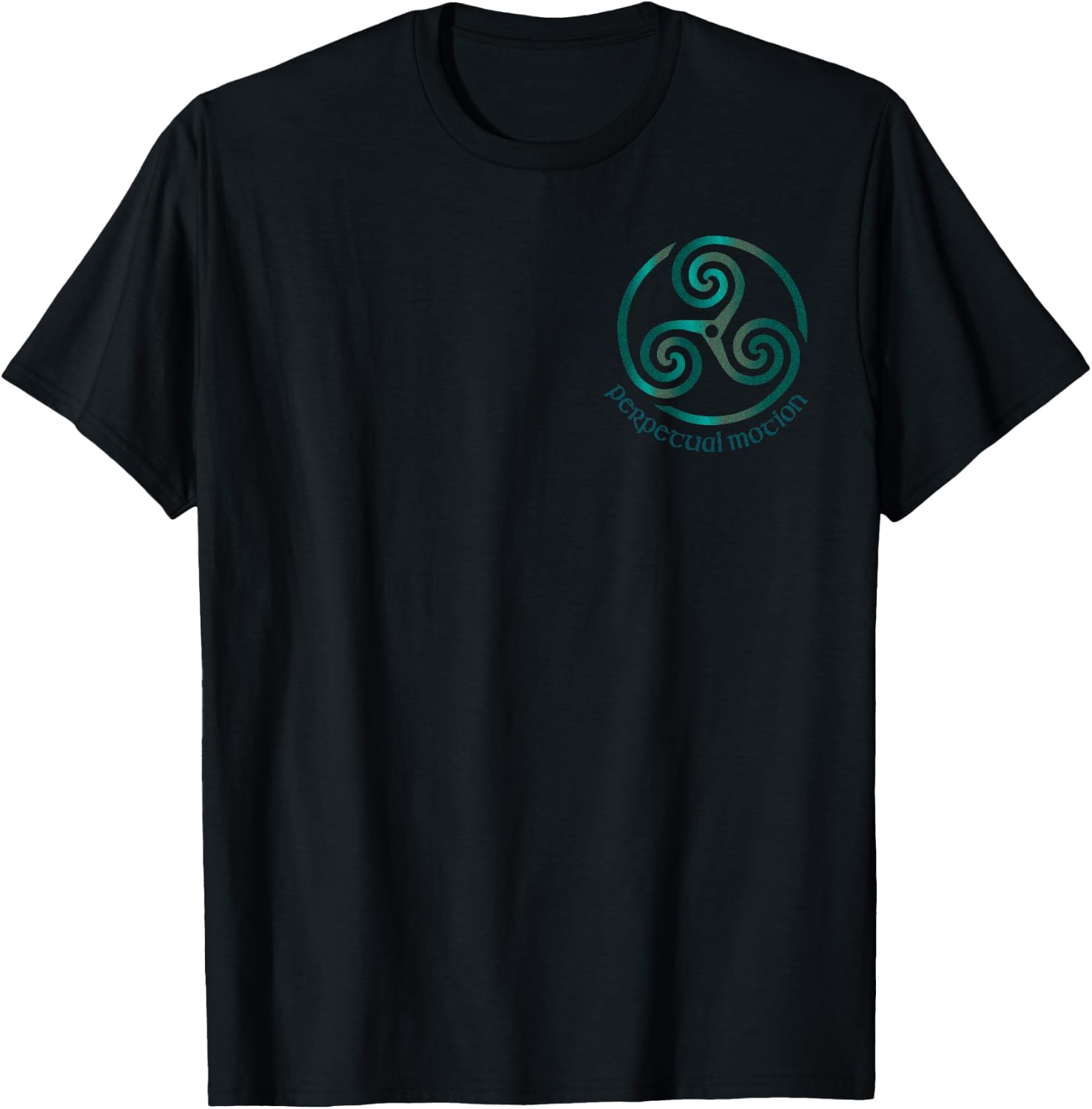 Irish Celtic Gaelic Triskele symbol. More artwork on back T-Shirt - T-Shirt | Black