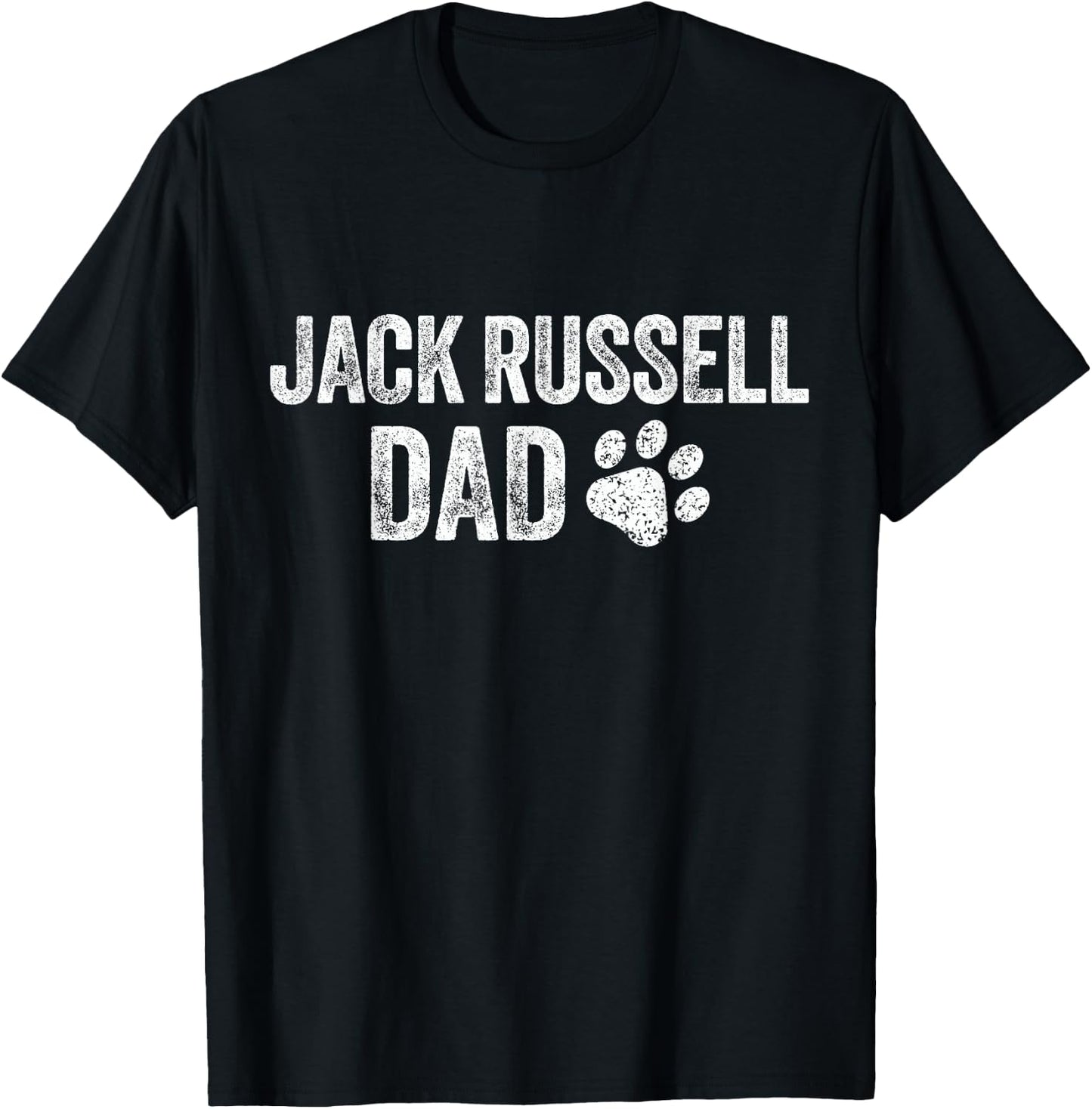 Retro Jack Russell Dad Father's Day Jack Russell Terrier T-Shirt - T-Shirt | Black