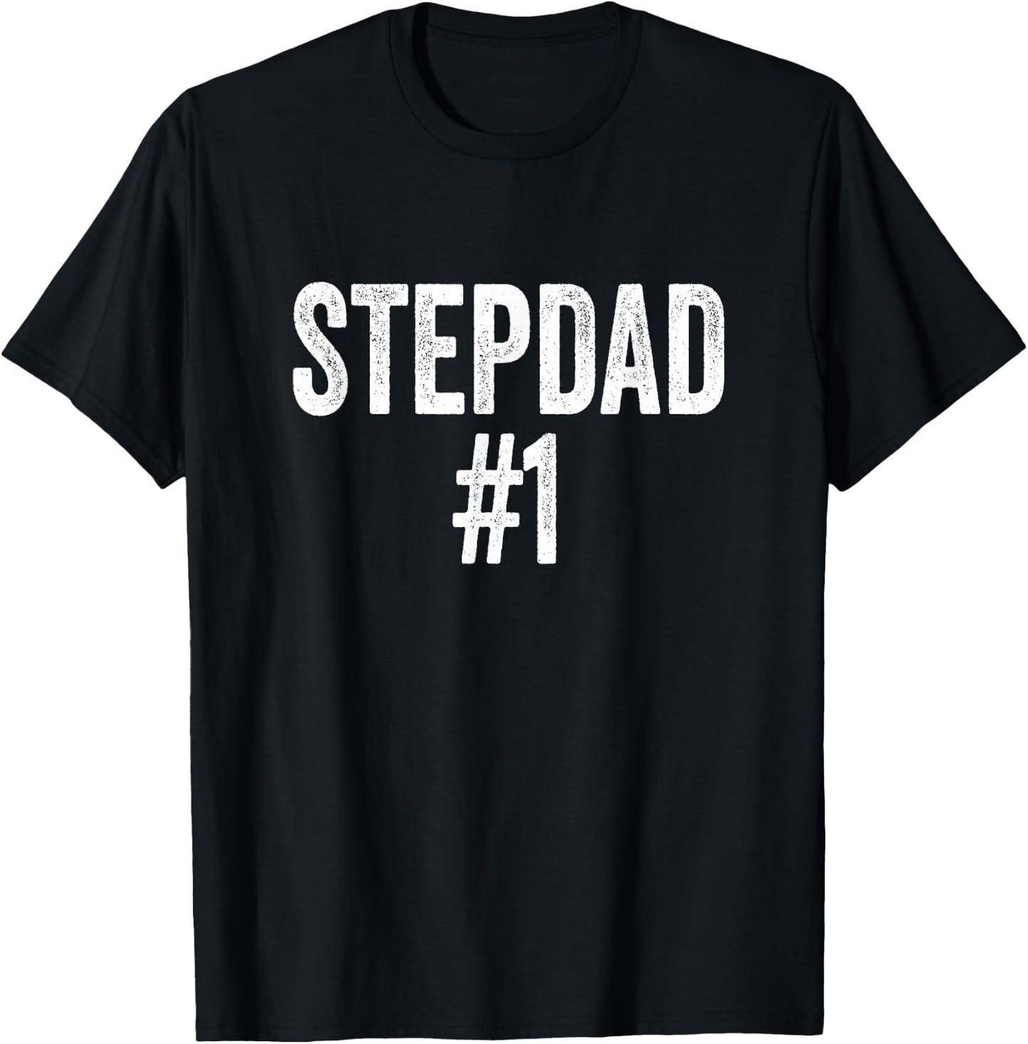 Number 1 Stepdad T-Shirt - T-Shirt | Black