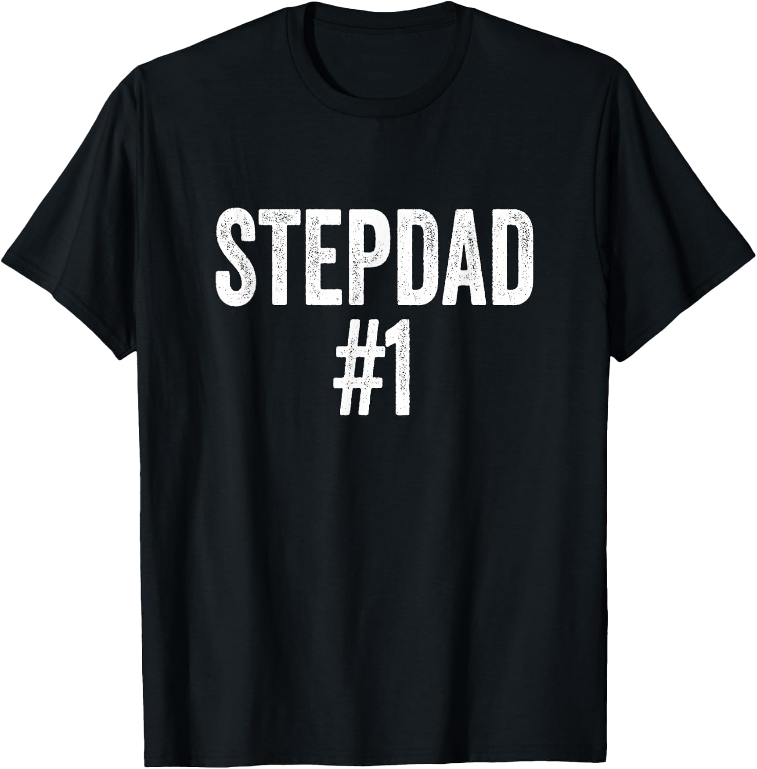 Number 1 Stepdad T-Shirt - T-Shirt | Black